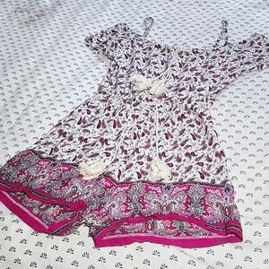 Paisley Romper Playsuit boho off the shoulder